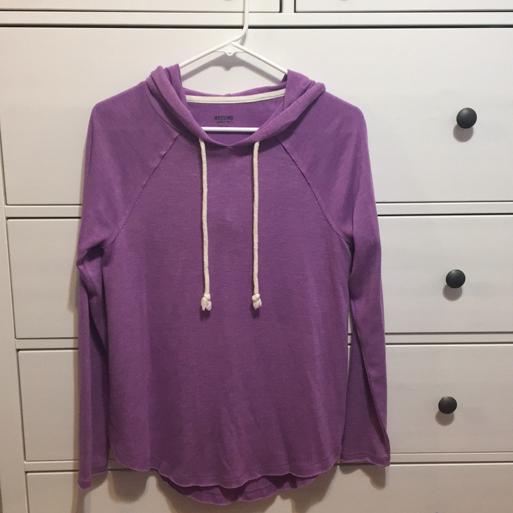 Purple pullover sweatshirt